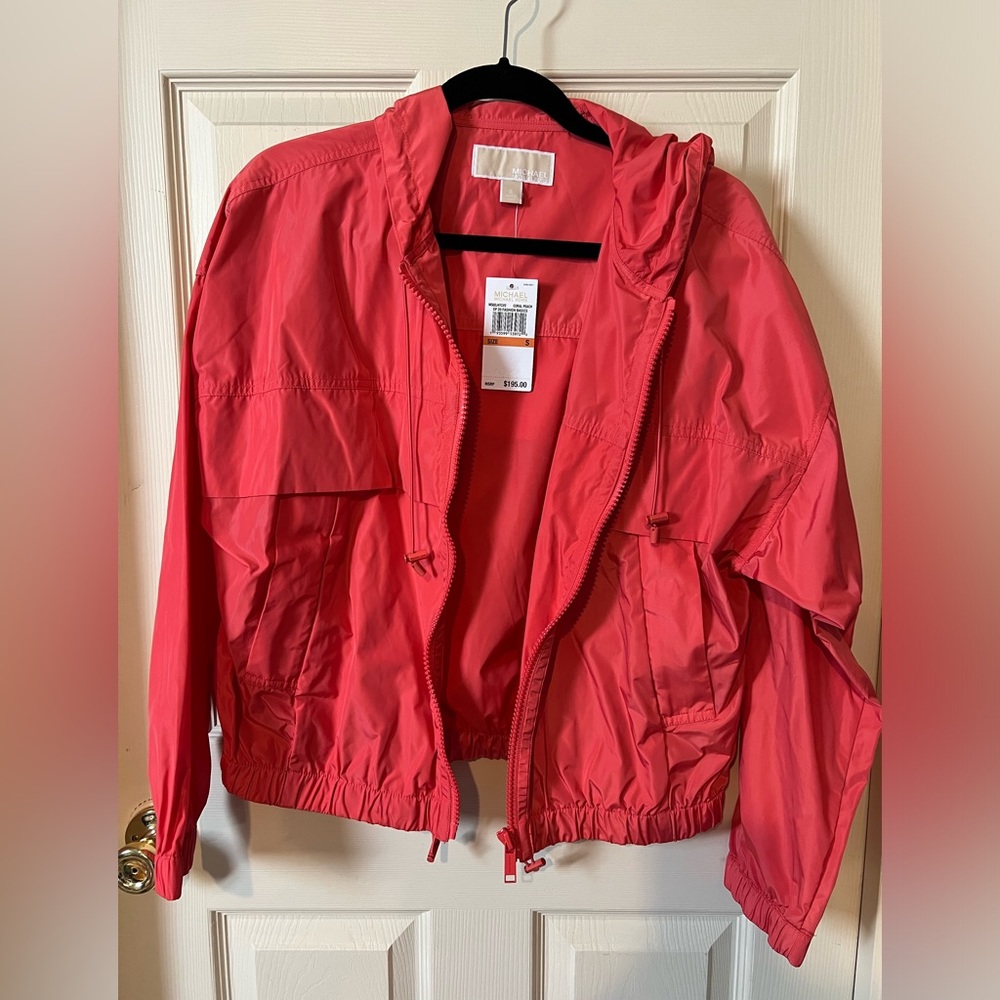 Michael Kors - Pink Cropped Windbreaker / Running Jacket - NWT size S